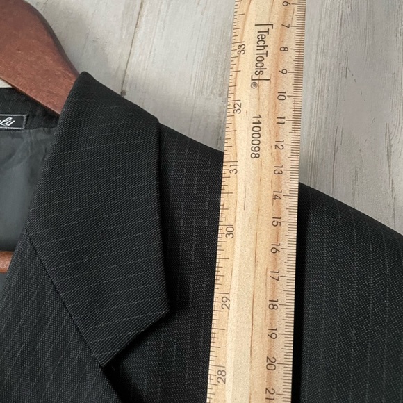 Armani Collezioni Men’sWool Blazer46 IT/36 US Made in ItalyPinstripe Classic Fit - Picture 10 of 11